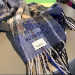 Scialle Burberry misto cashmere e lana 32 x 200