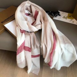 Sciarpa Burberry classica in cashmere con motivo tartan e ricamo cavallo 100 x 200