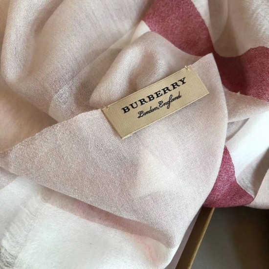 Replica Sciarpa Burberry classica in cashmere con motivo tartan e ricamo cavallo 100 x 200
