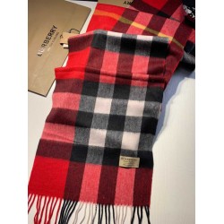 Burberry scialle classico in cashmere con motivo check medio 40 x 180