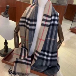 Burberry Scialle in cashmere con motivo check classico 30 x 250