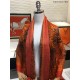 Replica Sciarpa lunga in cashmere con motivo tartan Hermes Sky Horse 110 x 200 arancione