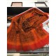 Replica Sciarpa lunga in cashmere con motivo tartan Hermes Sky Horse 110 x 200 arancione