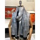 Replica Sciarpa lunga in cashmere con motivo tartan Hermes Sky Horse 110 x 200 bianca