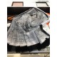 Replica Sciarpa lunga in cashmere con motivo tartan Hermes Sky Horse 110 x 200 bianca