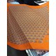 Replica Hermes divertente scialle di seta cashmere testa di cavallo 140 arancione
