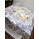 Replica Hermes fiore ala broccato cashmere seta Scialle 140 Bianco