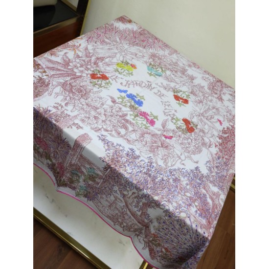 Replica Scialle di seta cashmere broccato broccato di Hermes 140 Rose