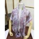 Replica Scialle di seta cashmere broccato broccato di Hermes 140 Rose