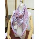 Replica Scialle di seta cashmere broccato broccato di Hermes 140 Rose