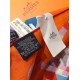 Replica Scialle quadrato Hermes seta cashmere esteso 140 cm Arancione