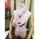 Replica Sciarpa in cashmere Hermes Wide Horses 32 x 180 Rosa