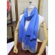 Replica Sciarpa in cashmere Hermes Wide Horses 32 x 180 blu