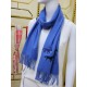 Replica Sciarpa in cashmere Hermes Wide Horses 32 x 180 blu
