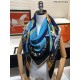 Replica Hermes cammina a parigi Cashmere seta quadrato Scialle 140 Blu