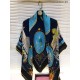 Replica Hermes cammina a parigi Cashmere seta quadrato Scialle 140 Blu