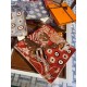 Replica Scialle quadrato Hermes Cashmere seta 140 Arancio