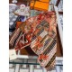 Replica Scialle quadrato Hermes Cashmere seta 140 Arancio
