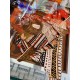 Replica Scialle quadrato Hermes Cashmere seta 140 Arancio