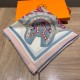 Replica Scialle quadrato Hermes Cashmere Seta 140 Rosa