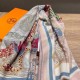Replica Scialle quadrato Hermes Cashmere Seta 140 Rosa