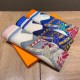 Replica Scialle quadrato Hermes Cashmere Seta 140 Rosa