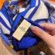 Replica Scialle quadrato Hermes Cashmere Seta 140 Blu