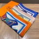 Replica Scialle quadrato Hermes Cashmere Seta 140 Arancio