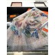 Replica Sciarpa in cashmere con cavallo Hermes Pop Style 110 x 200 rosa