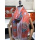Replica Sciarpa in cashmere con cavallo Hermes Pop Style 110 x 200 arancione