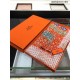 Replica Sciarpa in cashmere con cavallo Hermes Pop Style 110 x 200 arancione