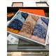 Replica Sciarpa Hermes City of Horses in cashmere 110 x 200 blu