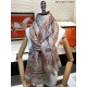 Replica Sciarpa in cashmere Hermes City of Horses 110 x 200 cachi
