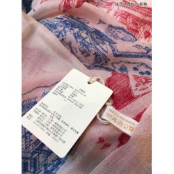 Sciarpa Hermes City of Horses in cashmere 110 x 200 rosa