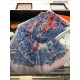 Replica Sciarpa Hermes City of Horses in cashmere 110 x 200 rosa