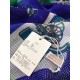 Replica Hermes Carriage Solitaire Cashmere Scialle 110 x 200 Blu