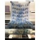 Replica Hermes Carriage Solitaire Cashmere Scialle 110 x 200 Sky Blue