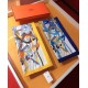 Replica Hermes Leap over Cavalcado Silk Square Foulard 90cm Giallo